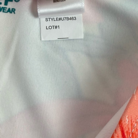 Coco Reef Bikini Bottom Womens Small Orange White Floral Side Tie Swim NWT - Picture 6 of 9